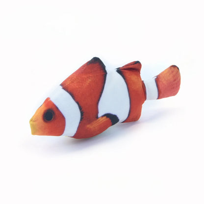 Cat Toy Training Entertainment Fish Plush Stuffed