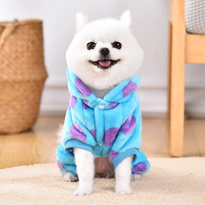 Pet circle, dogs, cats, clothes with plush insulation