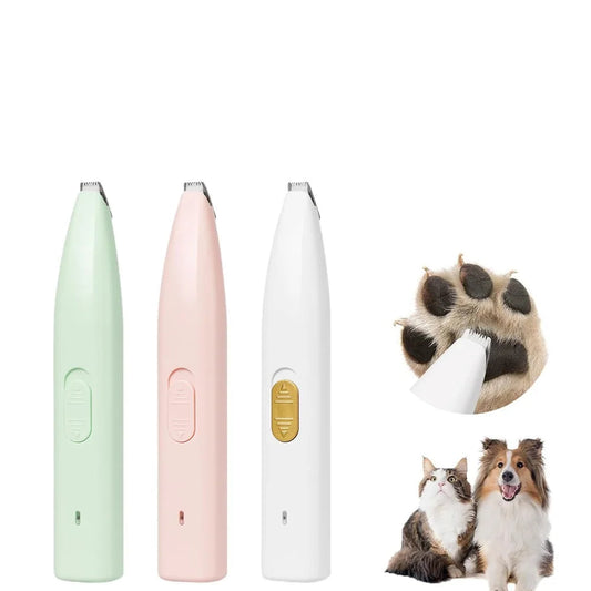 1pc Electric Pet Clippers Cat Dog Quiet Foot Hair Trimmer