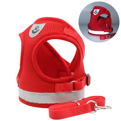 Reflective Cat Harness Breathable Cat Dog Harness