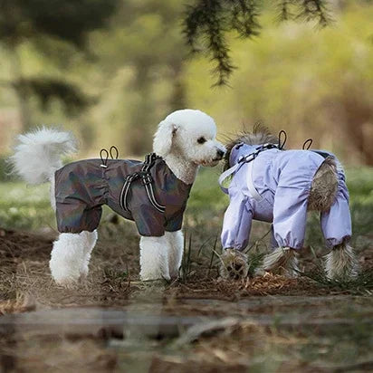 Dog Raincoat with Harness Waterproof