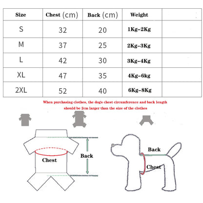 Warm Dog Clothes for Small Dogs
