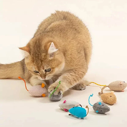 Fun Plush Mouse Cat Toy For Kitten