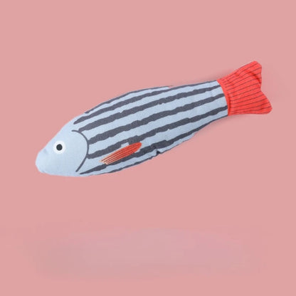 Cat Toy Training Entertainment Fish Plush Stuffed