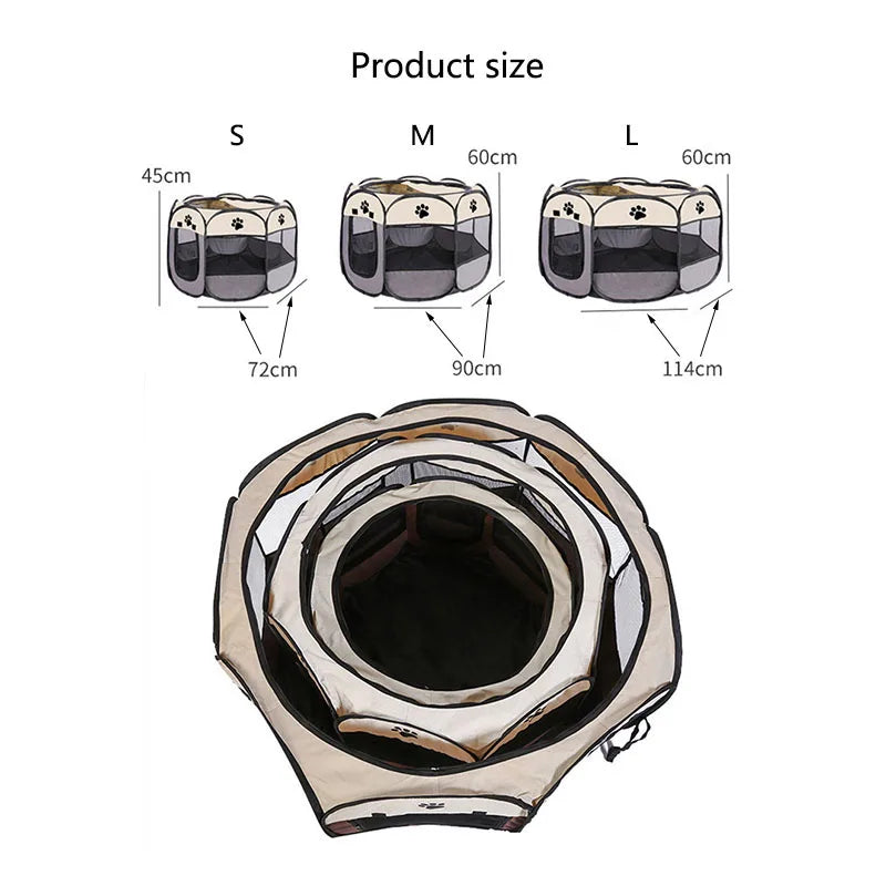 Foldable cats, dog tents claw-resistant