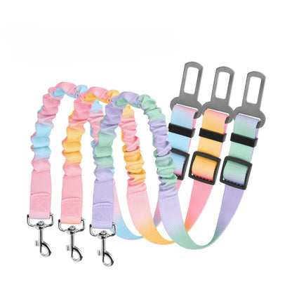 Adjustable Dog Car Seat Belt Harness Leash