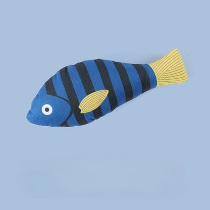 Cat Toy Training Entertainment Fish Plush Stuffed