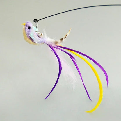 Interactive Cat Toy Funny Simulation Bird Feather