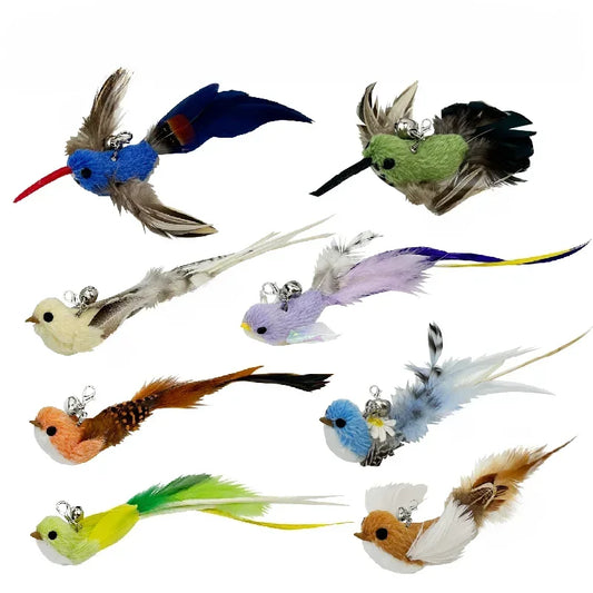 Interactive Cat Toy Funny Simulation Bird Feather