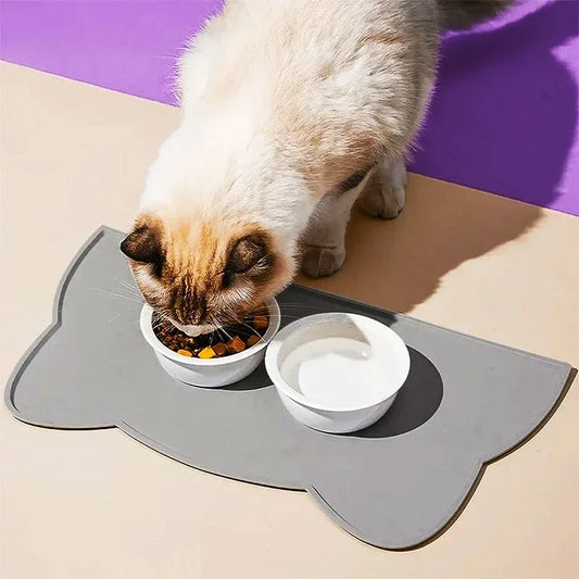 Silicone Pet Feeding Dog Cat Bowl Food Mat