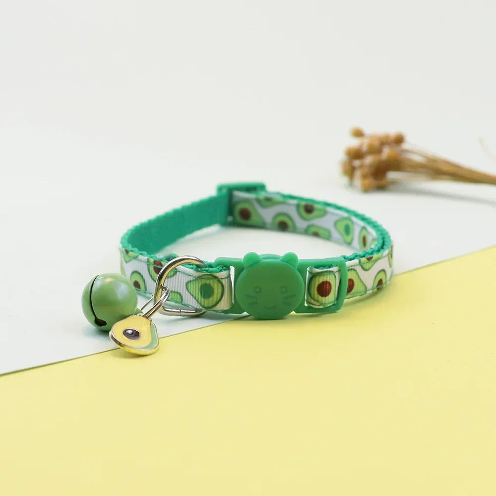 Pet Ribbon Fruit Cat Collar Cat