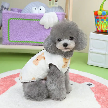 Pet Plush Jumpsuit Autumn Winter Dog Clothes
