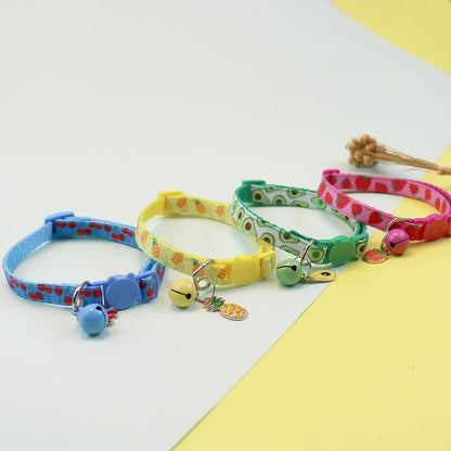 Pet Ribbon Fruit Cat Collar Cat